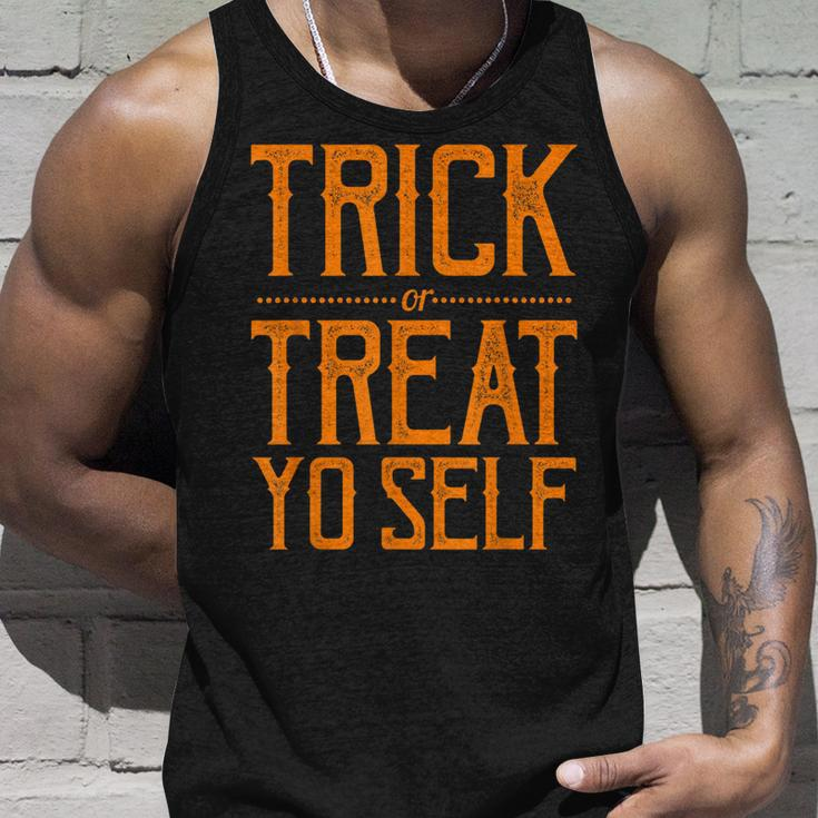Trick Or Treat Yo Self Sassy Halloween Unisex Tank Top Gifts for Him