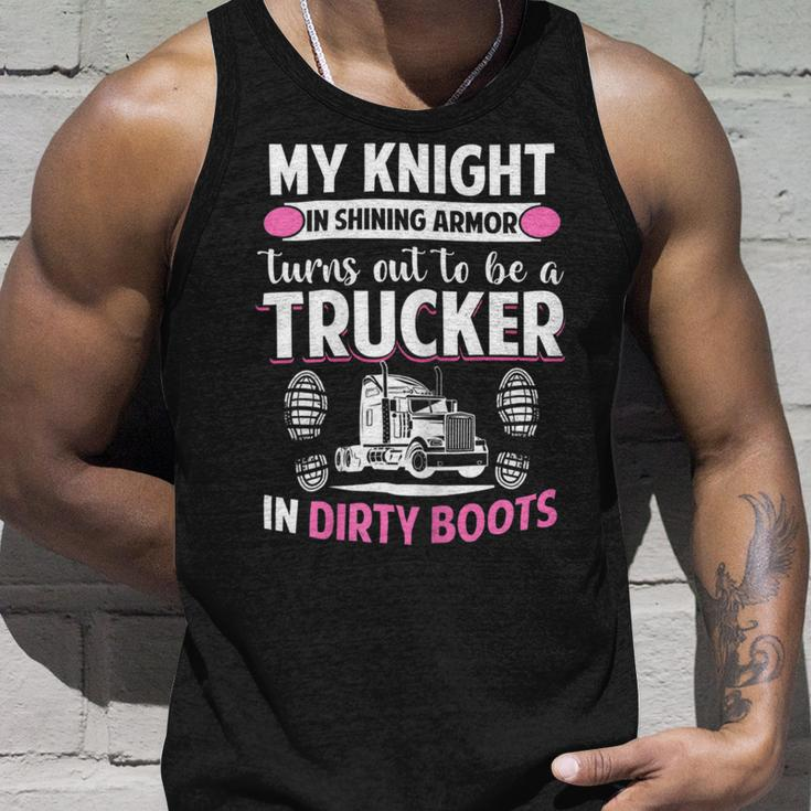 Trucker Trucker Wife Trucker Girlfriend Unisex Tank Top Gifts for Him