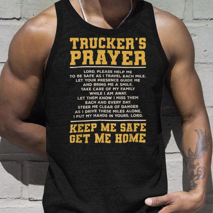 Trucker Truckers Prayer Truck Driving For A Trucker Unisex Tank Top Gifts for Him
