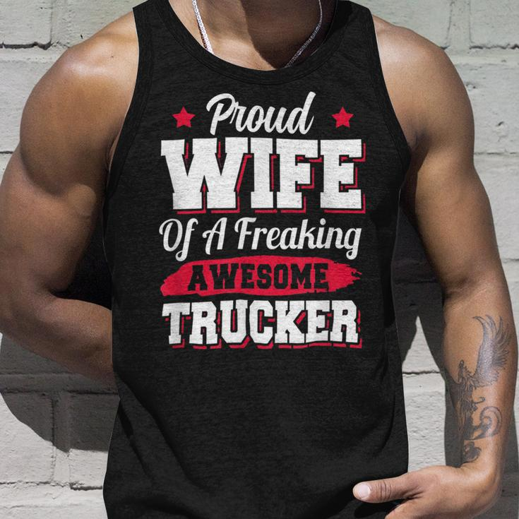 Trucker Trucking Truck Driver Trucker Wife Unisex Tank Top Gifts for Him