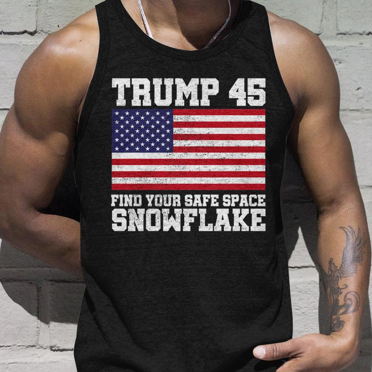 Trump 45 Find Your Safe Place Snowflake Tshirt Unisex Tank Top Gifts for Him