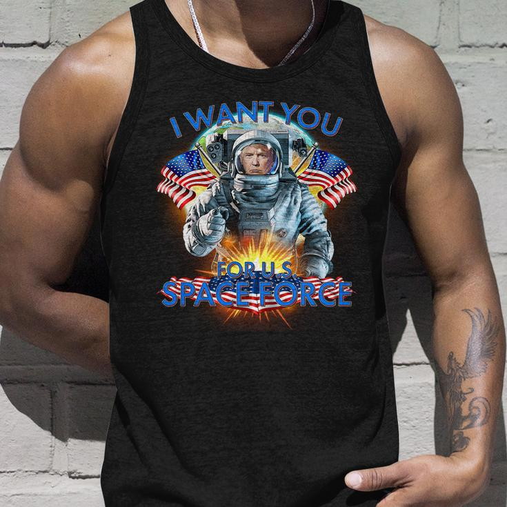 Trump I Want You For Us Space Force Tshirt Unisex Tank Top Gifts for Him