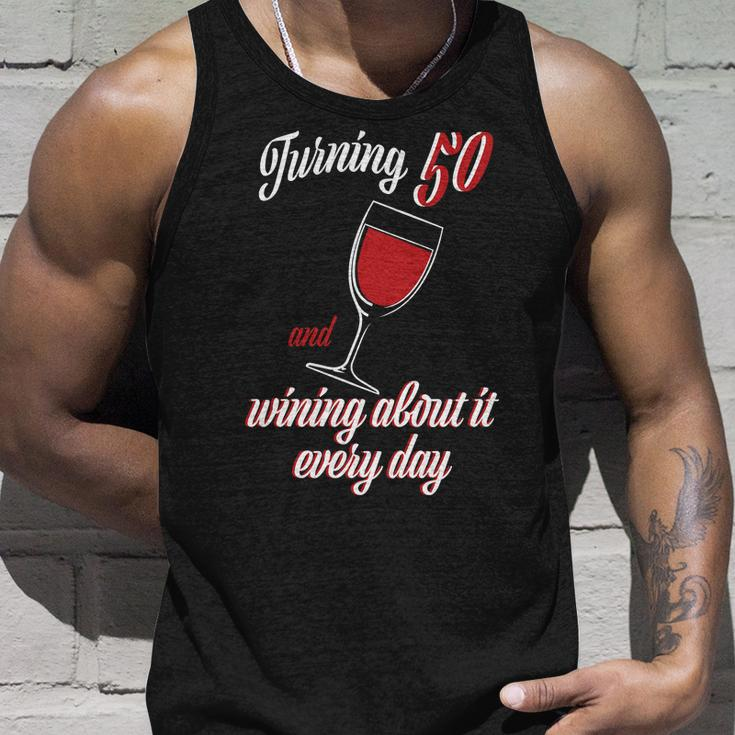 Turning 50 And Wining About It Everyday Unisex Tank Top Gifts for Him