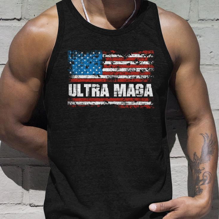 Ultra Maga Distressed United States Of America Usa Flag Unisex Tank Top Gifts for Him