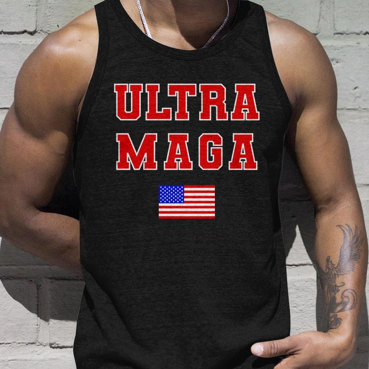 Ultra Maga Varsity Usa United States Flag Logo Tshirt Unisex Tank Top Gifts for Him