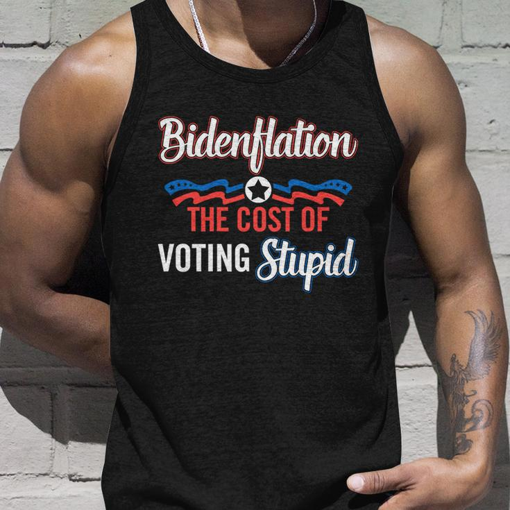 Us President Flation The Cost Of Voting Stupid 4Th July Meaningful Gift Unisex Tank Top Gifts for Him