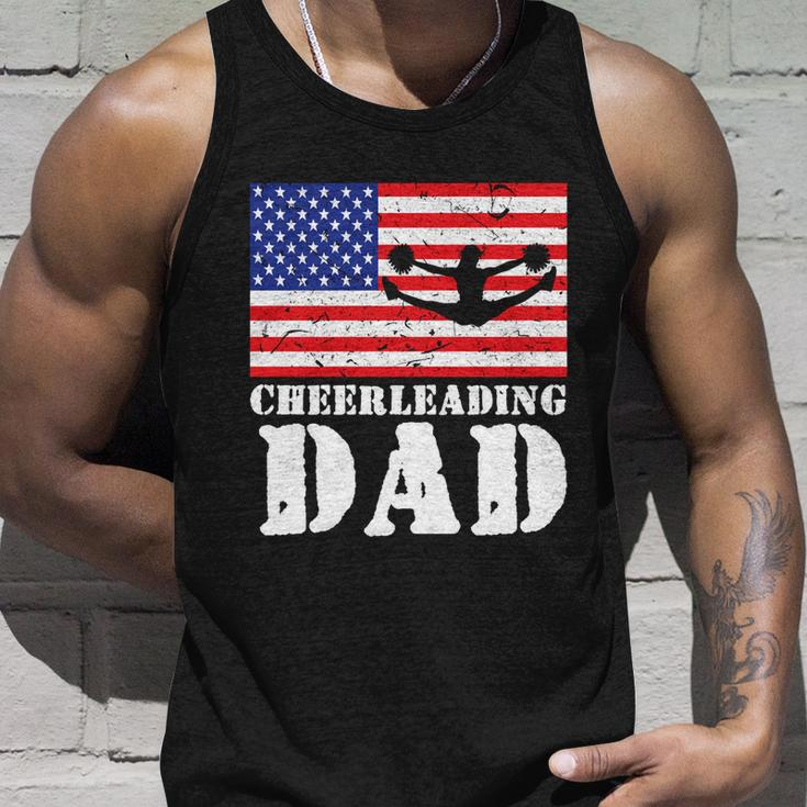 Usa American Distressed Flag Cheerleading Dad Men For Him Great Gift Unisex Tank Top Gifts for Him
