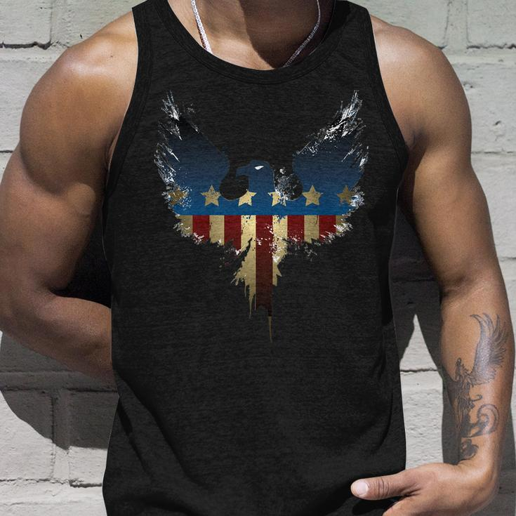 Usa Eagle American Flag Grunge Tshirt Unisex Tank Top Gifts for Him