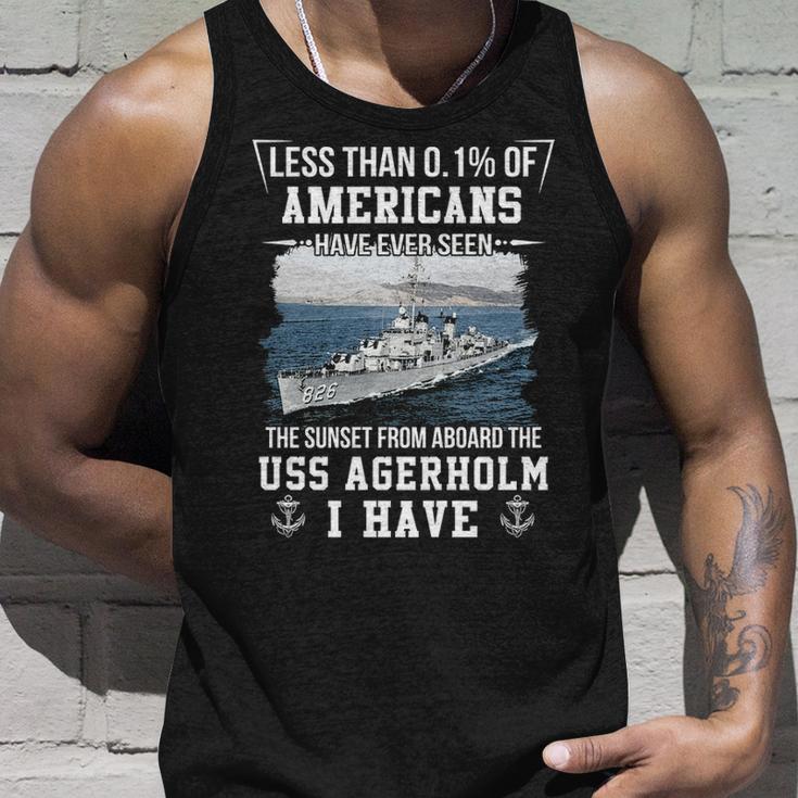 Uss Agerholm Dd 826 Sunset Unisex Tank Top Gifts for Him