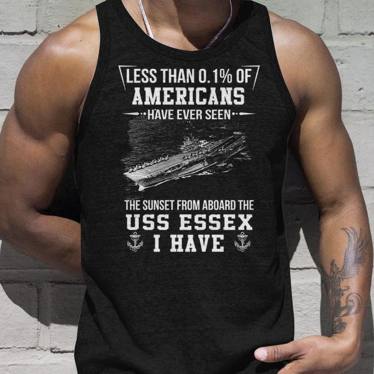 Uss Essex Cv 9 Sunset Unisex Tank Top Gifts for Him