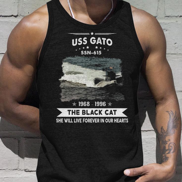 Uss Gato Ssn 615 - The Black Cat Unisex Tank Top Gifts for Him