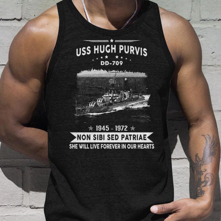 Uss Hugh Purvis Dd Unisex Tank Top Gifts for Him