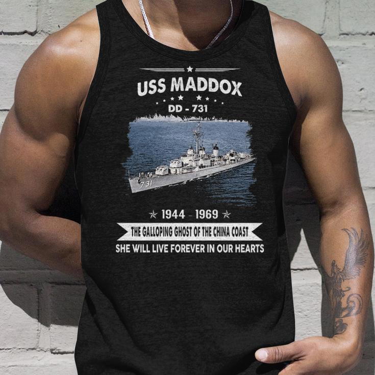 Uss Maddox Dd 731 Front Unisex Tank Top Gifts for Him