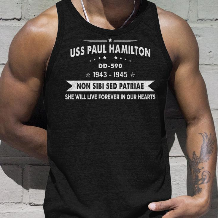 Uss Paul Hamilton Dd Unisex Tank Top Gifts for Him