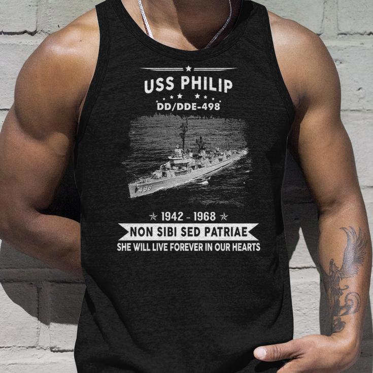 Uss Philip Dd 498 De Unisex Tank Top Gifts for Him