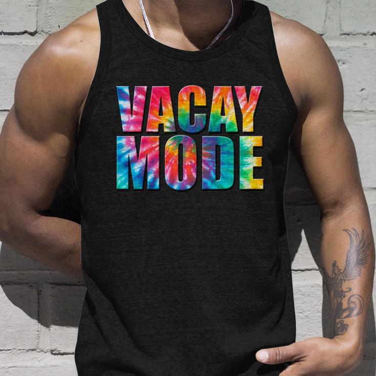 Vacay Mode Tie Dye Colorful Vacation Unisex Tank Top Gifts for Him