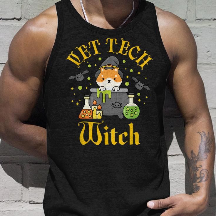 Vet Tech Witch Halloween Veterinary Technician Women Unisex Tank Top Gifts for Him