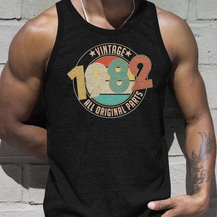 Vintage 1982 All Original Parts Emblem 40Th Birthday Unisex Tank Top Gifts for Him