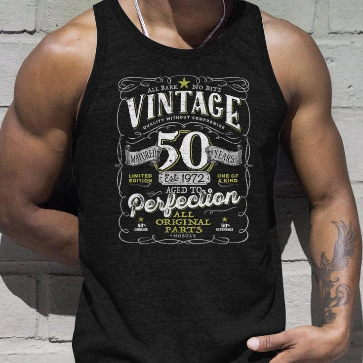 Vintage 50Th Birthday For Him 1972 Aged To Perfection Tshirt Unisex Tank Top Gifts for Him