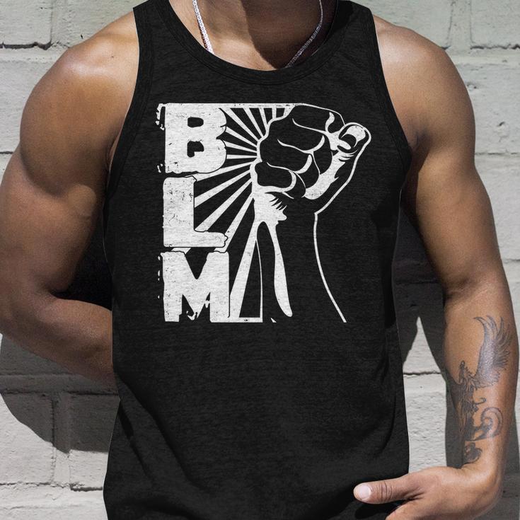 Vintage Blm Black Lives Matter Fist Tshirt Unisex Tank Top Gifts for Him