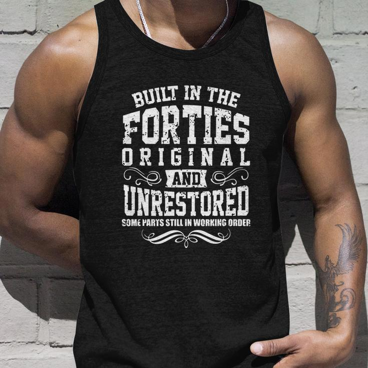 Vintage Classic Funny 80Th Birthday Gift Built In The 40S Forties Unisex Tank Top Gifts for Him