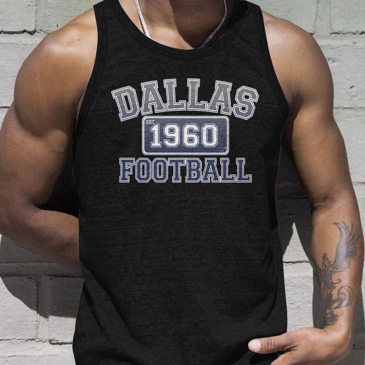 Vintage Dallas Texas Football Est Unisex Tank Top Gifts for Him