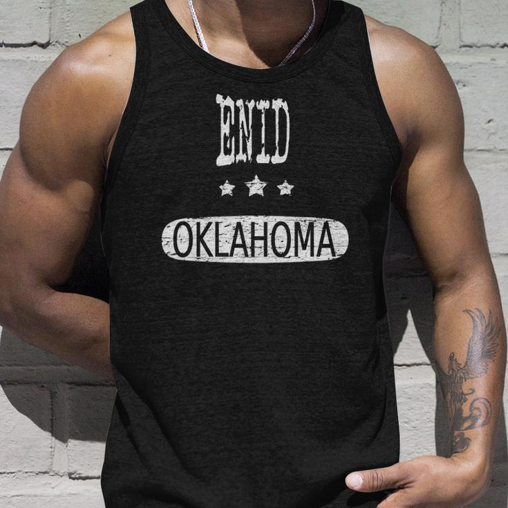 Vintage Enid Oklahoma Home Roots Unisex Tank Top Gifts for Him