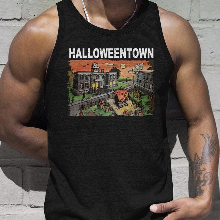 Vintage Halloween Town Unisex Tank Top Gifts for Him