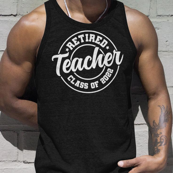Vintage Retro Retired Teacher Class Of 2022 Retirement Gift Unisex Tank Top Gifts for Him