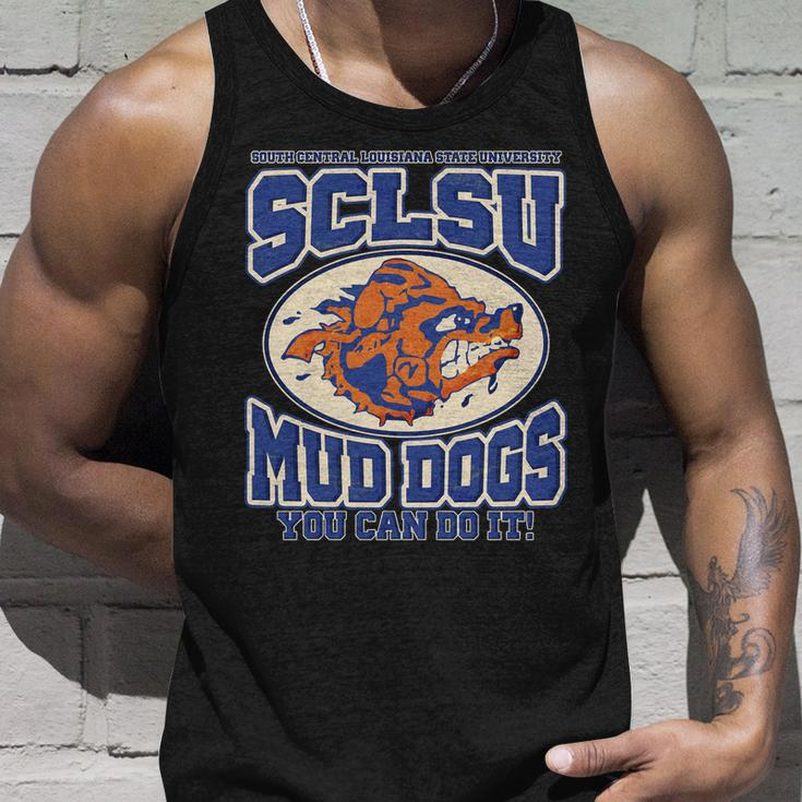 Vintage Sclsu Mud Dogs Classic Football Tshirt Unisex Tank Top Gifts for Him
