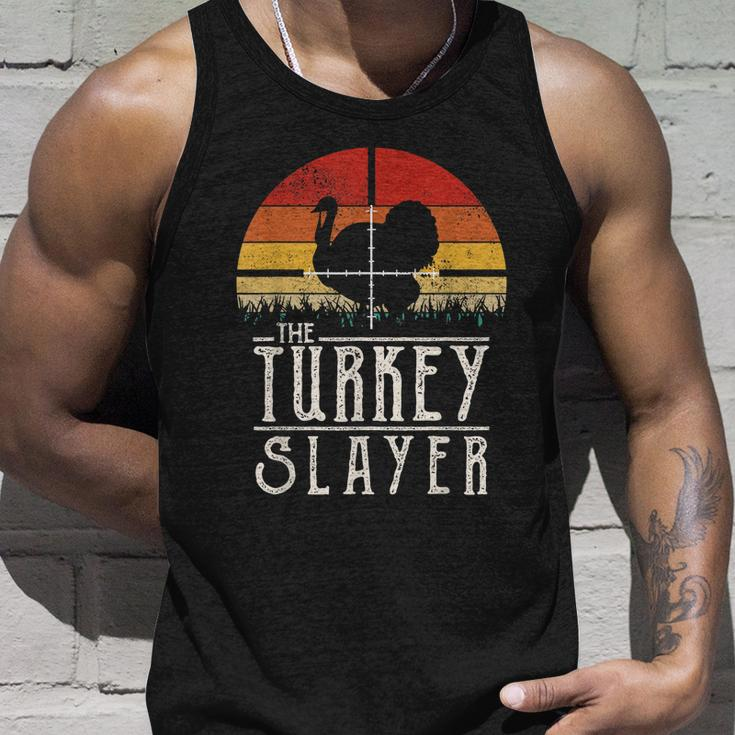 Vintage Sunset Retro Style Turkey Hunting Turkey Slayer Unisex Tank Top Gifts for Him
