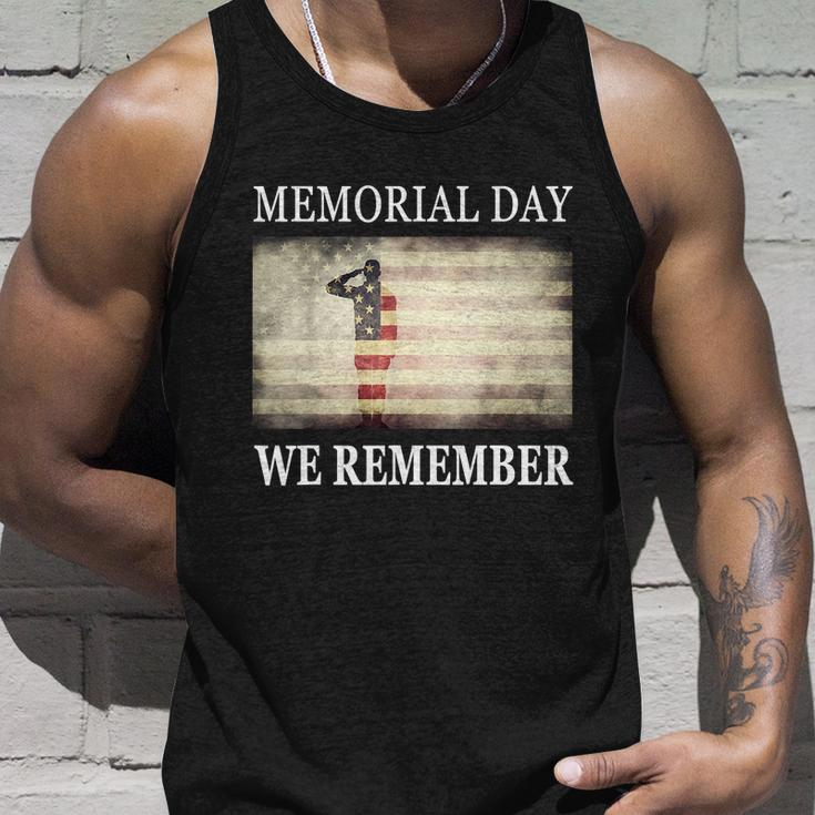 We Remember Funny Gift Salute Military Memorial Day Cute Gift Unisex Tank Top Gifts for Him