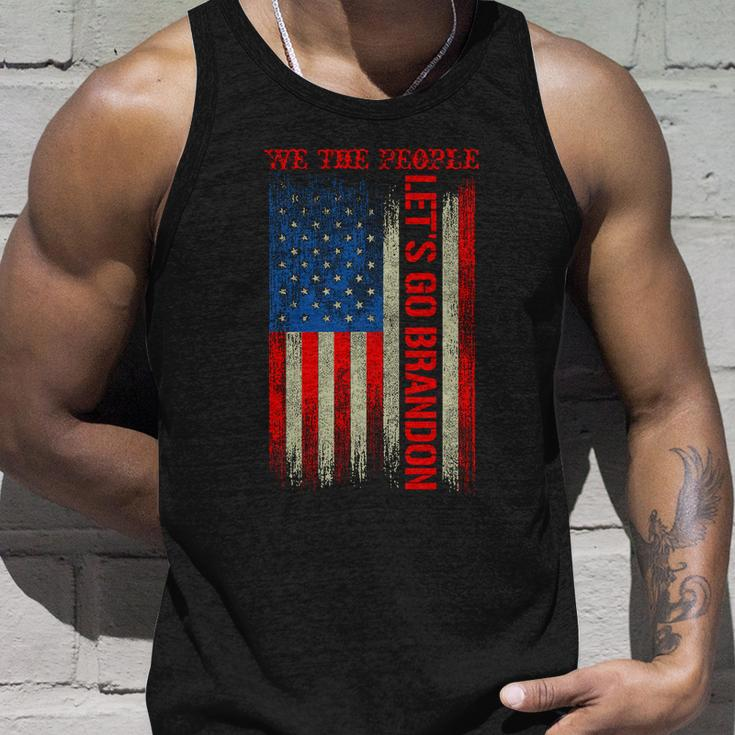 We The People Lets Go Brandon Patriotic Unisex Tank Top Gifts for Him