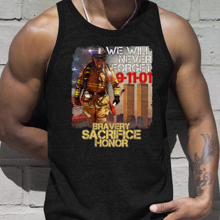 We Will Never Forget Bravery Sacrifice Honor Unisex Tank Top Gifts for Him