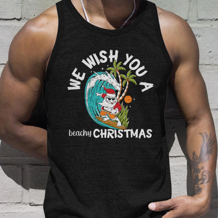 We Wish You A Beachy Christmas In July Unisex Tank Top Gifts for Him