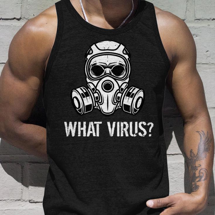 What Virus Funny Gas Mask Unisex Tank Top Gifts for Him