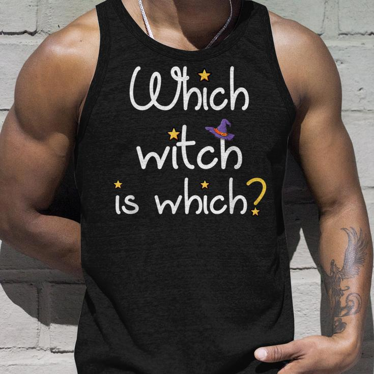 Which Witch Is Which Funny Halloween English Grammar Teacher Unisex Tank Top Gifts for Him