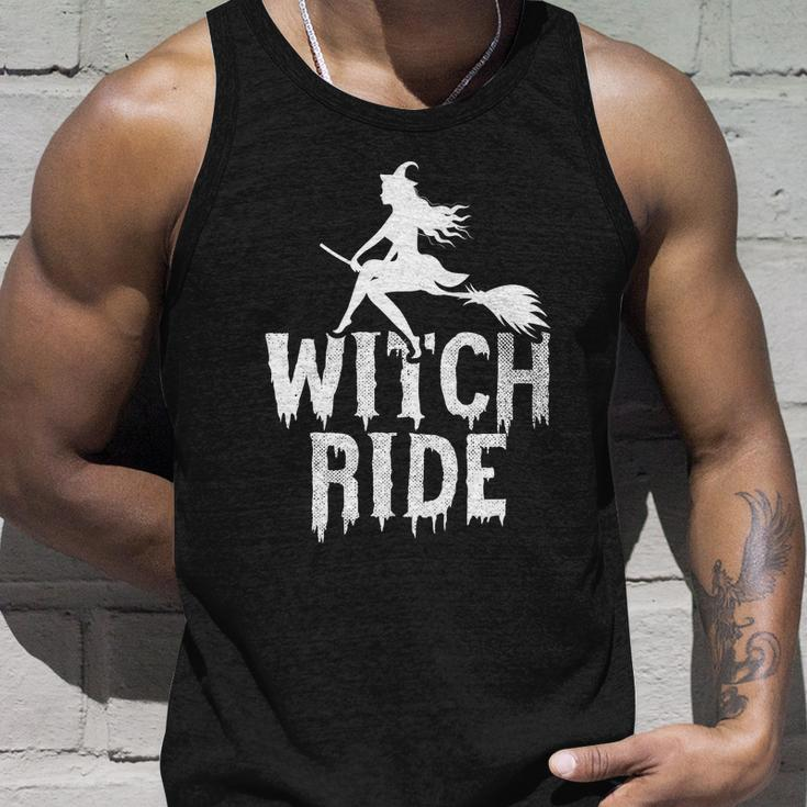 Witch Ride Funny Halloween Quote Unisex Tank Top Gifts for Him
