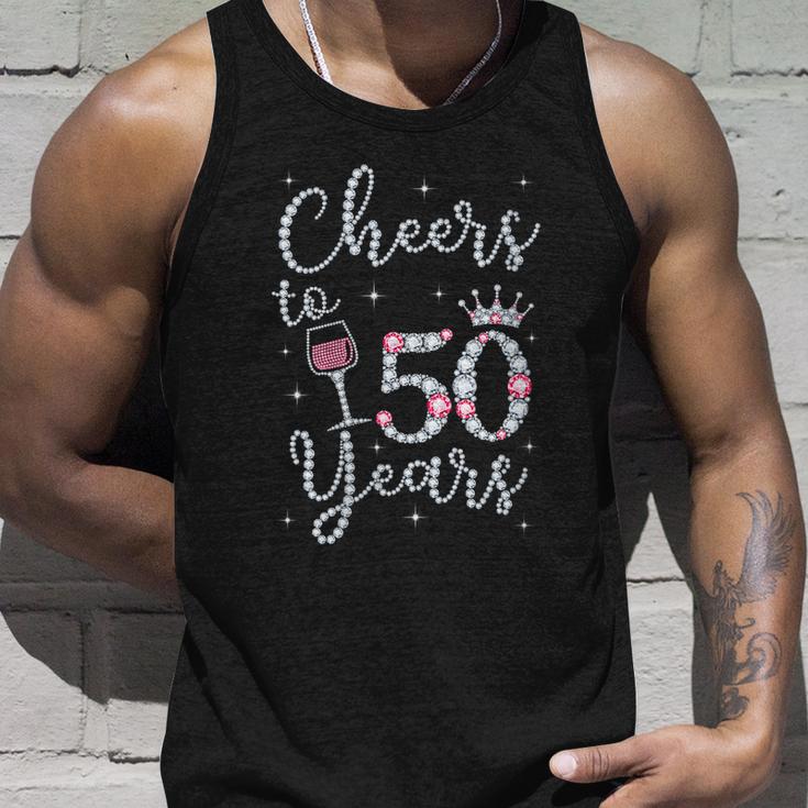 Women Gift Cheers To 50 Years 1969 50Th Birthday Gift For Womens Unisex Tank Top Gifts for Him