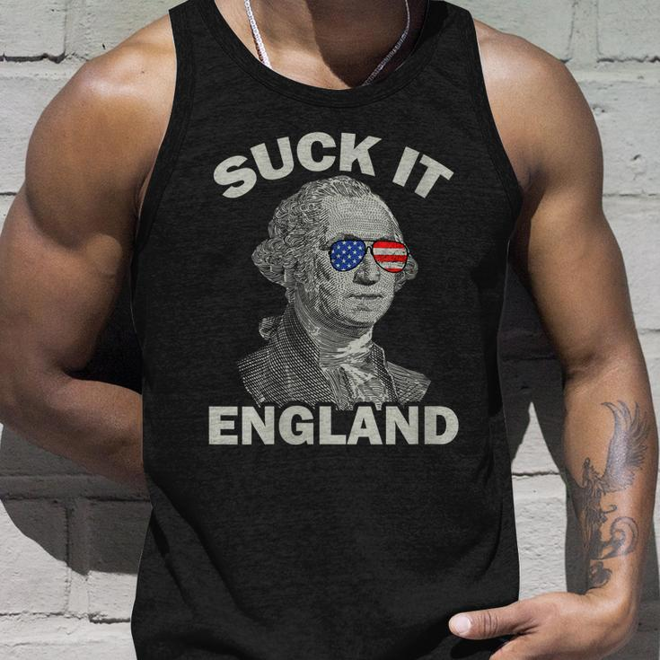 Womens 4Th Of July Suck It England Unisex Tank Top Gifts for Him