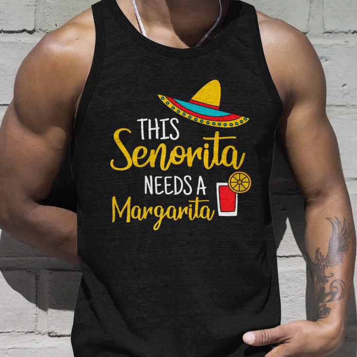 Womens Senorita Margarita Mexican Fiesta Funny Cinco De Mayo Unisex Tank Top Gifts for Him