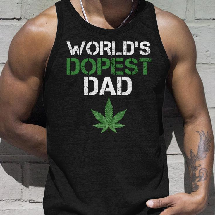 Worlds Dopest Dad Tshirt Unisex Tank Top Gifts for Him