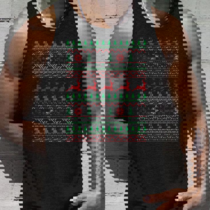 Xmas Funny Christmas Ugly Christmas Sweater Graphic Design Printed Casual Daily Basic Unisex Tank Top Gifts for Him