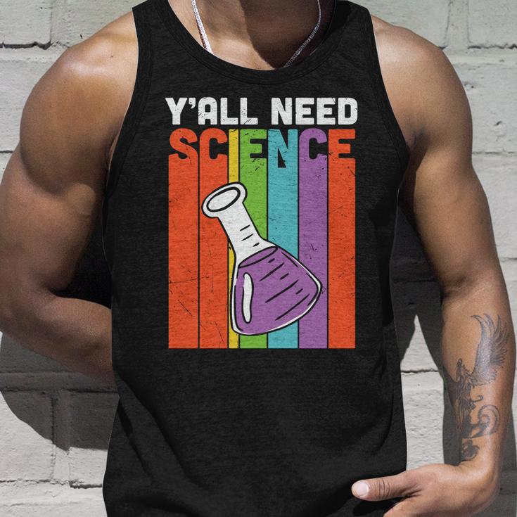 Y’All Need Science Chemistry Teacher Graphic Plus Size Shirt For Teacher Female Unisex Tank Top Gifts for Him