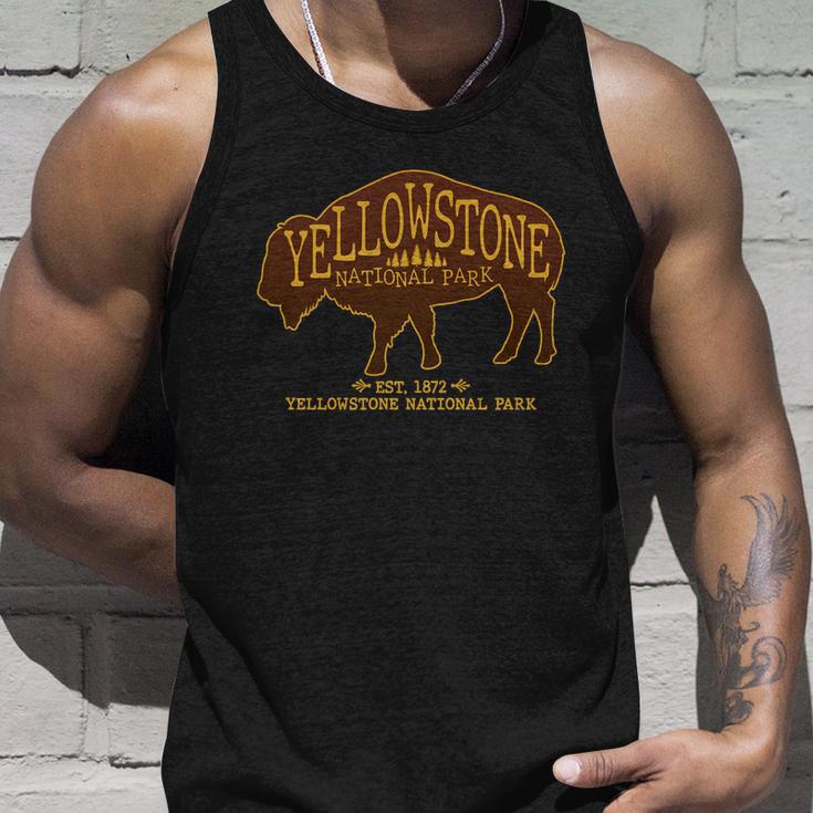 Yellowstone National Park Est 1872 Buffalo Logo Tshirt Unisex Tank Top Gifts for Him