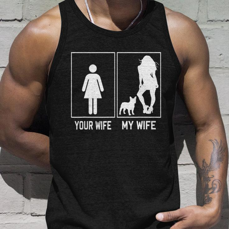 Your Wife My Wife French Bulldog Funny Frenchie For Husband Unisex Tank Top Gifts for Him