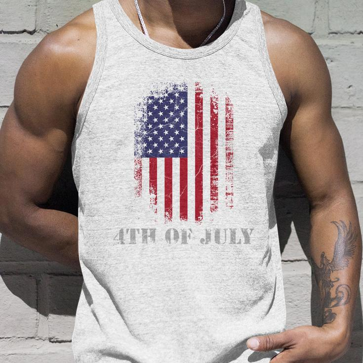 4Th Of July Usa Flag Vintage Distressed Independence Day Great Gift Unisex Tank Top Gifts for Him