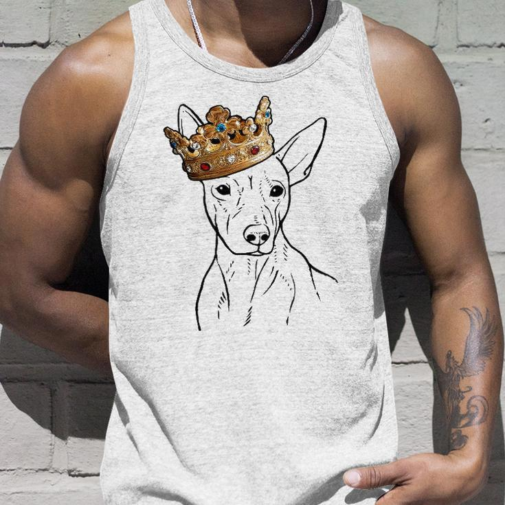 American Hairless Terrier Dog Wearing Crown Unisex Tank Top Gifts for Him