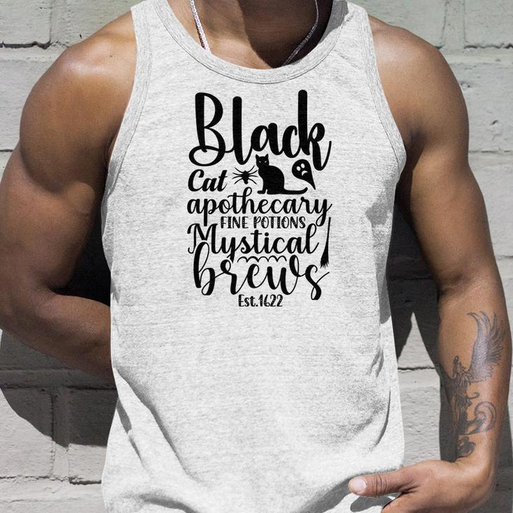 Black Cat Apothecary Fine Potions Mystical Brews Halloween Unisex Tank Top Gifts for Him