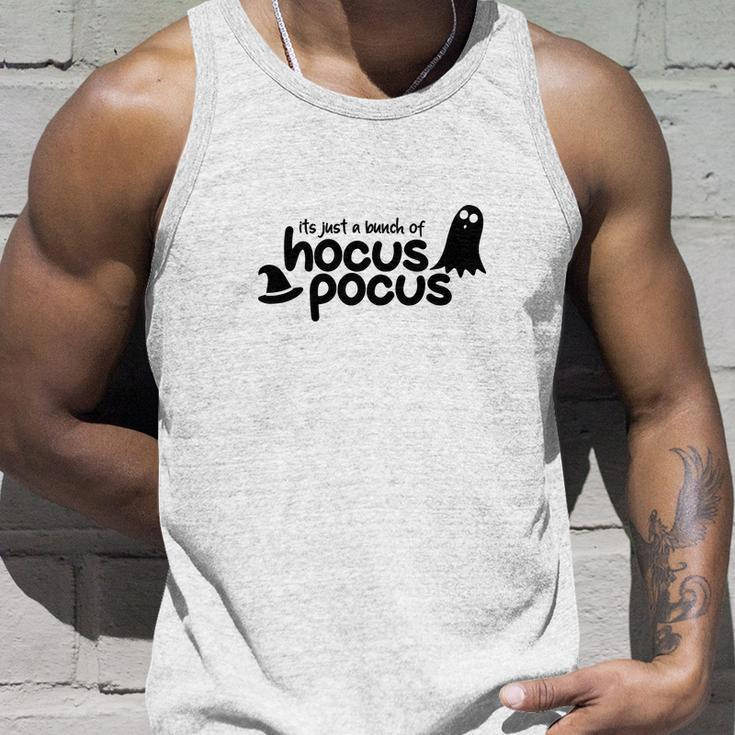 Black White Boo Its Just A Bunch Of Hocus Pocus Halloween Unisex Tank Top Gifts for Him